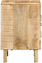 vidaXL - Nachtkastje - 40x32x46 - cm - massief - ruw - mangohout