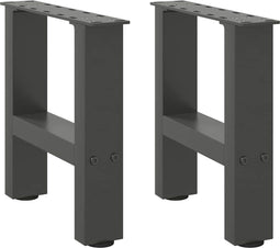 vidaXL - Salontafelpoten - 2 - st - 40x(30-31) - cm - staal - antracietkleurig