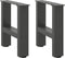 vidaXL - Salontafelpoten - 2 - st - 40x(30-31) - cm - staal - antracietkleurig