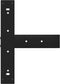 vidaXL - Bartafelpoten - 2 - st - T-vormig - 40x35x(90-91) - cm - staal - zwart