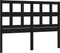vidaXL - Hoofdbord - 155,5x4x100 - cm - massief - grenenhout - zwart