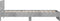 vidaXL - Bedframe - met - hoofdbord - en - LED-verlichting - betongrijs - 100x200 - cm