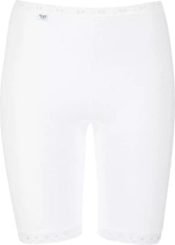 sloggi Basic+ - Dames Short lange pijp - Onzichtbaar en licht - Wit - Maat 42