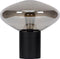 Atmooz - Tafellamp Flight - Slaapkamer / Woonkamer - Industrieel - Zwart - rookgrijs glas - Hoogte 150cm - Metaal en Glas