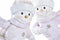 Kerstversiering DKD Home Decor Hars Sneeuwpop (15 x 13,5 x 24,5 cm) (2 Stuks)