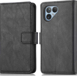 imoshion Hoesje Geschikt voor Fairphone 5 Hoesje Met Pasjeshouder - imoshion Luxe Bookcase - Zwart