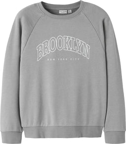 NAME IT NKMVION LS NREG SWEAT UNB - Jongens - Sweatshirt O-hals lange mouwen rubberen print - (146/152)