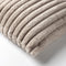 Dutch Decor HAZEL - Sierkussen 50x50cm - in effen kleur - strepen - heerlijk zacht - Pumice Stone - beige - Inclusief binnenkussen