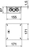 OBO Bettermann 2003124 Verbindingsdoos (l x b) 150 mm x 150 mm 1 stuk(s)