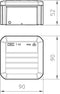 OBO Bettermann 2007223 Verdeeldoos (l x b) 90 mm x 90 mm 1 stuk(s)