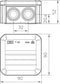 OBO Bettermann 2007320 Verdeeldoos (l x b) 90 mm x 90 mm 1 stuk(s)