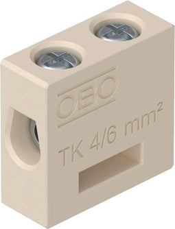 OBO Bettermann 7205702 TK 06 Keramiekklem Flexibel: - Massief: 6-6 mm² Aantal polen: 1 5 stuk(s)