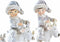 Kerstversiering DKD Home Decor Hars (17 x 7,5 x 13,5 cm) (2 Stuks)