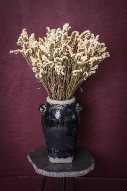 PTMD Gedroogde Bloem Vergeet Me Niet - 45 x 13 x 75 cm - Wit