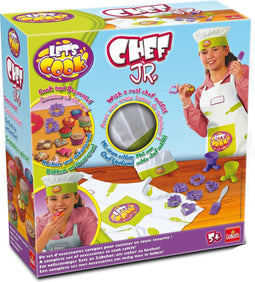 Let's Cook - Chef Jr. - Accessoireset met schort en muts - Blauw-Groen