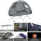 SoBuy OGS32-HG - Camping Tent - 4-in-1 met Luchtmatras en Slaapzak - Grijs
