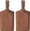 EverNeeds Bagagelabel - PU Leer - Bruin - 2 Stuks (2 stuks)