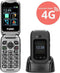 Fysic F25 - Klaptelefoon - Dubbel scherm SOS-knop - Grijs