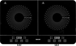 Dubbele inductiekookplaat - SENCOR - SCP 4201GY - 3500 W - 2 branders - LCD scherm - Grijs