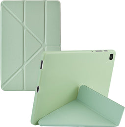 iMoshion Tablet Hoes Geschikt voor Samsung Galaxy Tab S6 Lite / Tab S6 Lite (2022) - iMoshion Origami Bookcase tablet - Lichtgroen