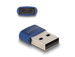 Delock 60051 - USB-C naar USB A Kabel - Blauw