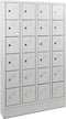 Lockerkast in 18-vaks met opening voor hangoogsluiting (zonder hangslot geleverd)