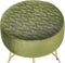 DELCO - Hocker - Olijfgroen - Fluweel