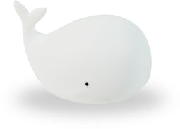 AVOID® Walvis Nachtlampje - LED Dierenlamp met Tap Control en Timerfunctie - Oplaadbaar via USB-C - Zacht Siliconen Bedlampje