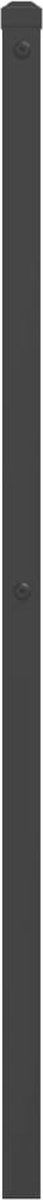 vidaXL - Hoofdbord - 90 - cm - metaal - zwart