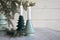 Housevitamin KERST KANDELAAR-GROEN-KERAMIEK 9X14 cm