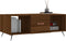 vidaXL - Salontafel - 102x50x40 - cm - bewerkt - hout - bruin - eikenkleur