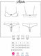Obsessive - Alabastra Halve Beugel BH Kruisloze String S/M