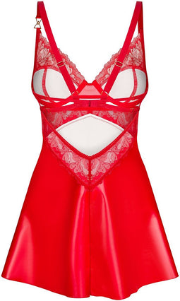 Obsessive - Aliosa Chemise en String - S/M - Rood