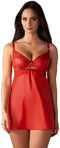Obsessive - Aliosa Chemise en String - S/M - Rood
