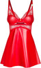 Obsessive - Aliosa Chemise & String - Rood