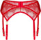 Obsessive - Aliosa Jarretellegordel - 2XL/3XL - Rood