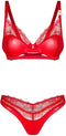Obsessive - Aliosa Lingerie set - 2XL/3XL - Rood