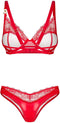 Obsessive - Aliosa Lingerie set - 2XL/3XL - Rood