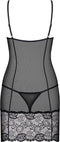 Obsessive Alluria Jurkje & String - Erotische Jurk - Maat L/XL - Zwart