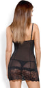Obsessive Alluria Jurkje & String - Erotische Jurk - Maat L/XL - Zwart