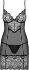 Obsessive Alluria Jurkje & String - Erotische Jurk - Maat S/M - Zwart