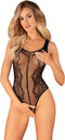 Obsessive - B335 Kruisloze Teddy - Zwart