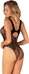 Obsessive - B335 Kruisloze Teddy - Zwart