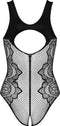 Obsessive - B335 Kruisloze Teddy - Zwart