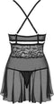 Obsessive Babydoll & String – Erotische Babydoll – Maat S/M – Zwart