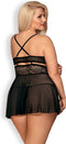 Obsessive Babydoll & String – Erotische Babydoll – Maat S/M – Zwart