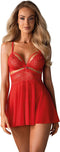 Obsessive Babydoll & String – Erotische Babydoll – Maat XXL – Rood