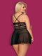 Obsessive Babydoll & String - Erotische Babydoll - Maat XXL - Zwart