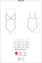 Obsessive body met Rozen Motief en Open Kruis – Erotische Body – Maat L/XL – Zwart