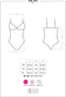 Obsessive Body met Rozen Motief en Open Kruis – Erotische Body – Maat S/M – Zwart